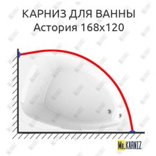 Карниз для ванны Radomir Астория 168х120 Усиленный 20 мм MrKARNIZ